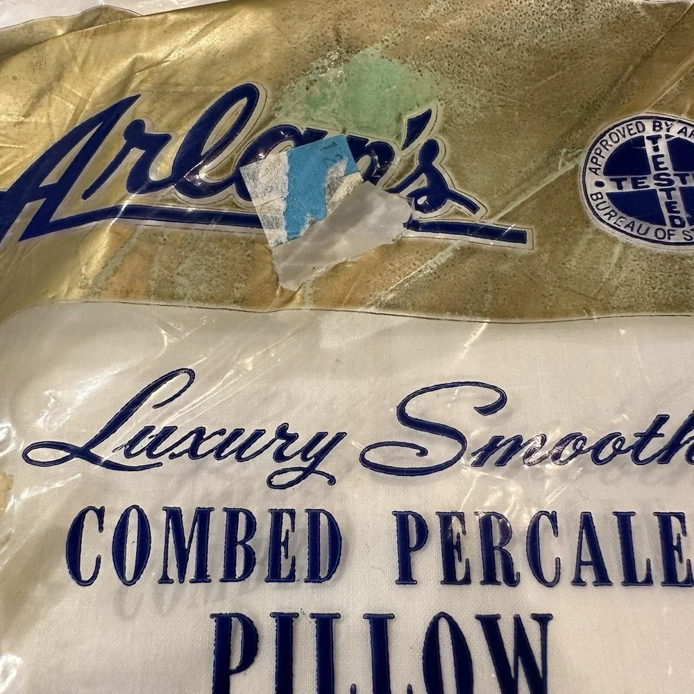 Vintage Arlan's Luxury Smooth Combed Pillowcases Set‎ Of 2 Unopened Package